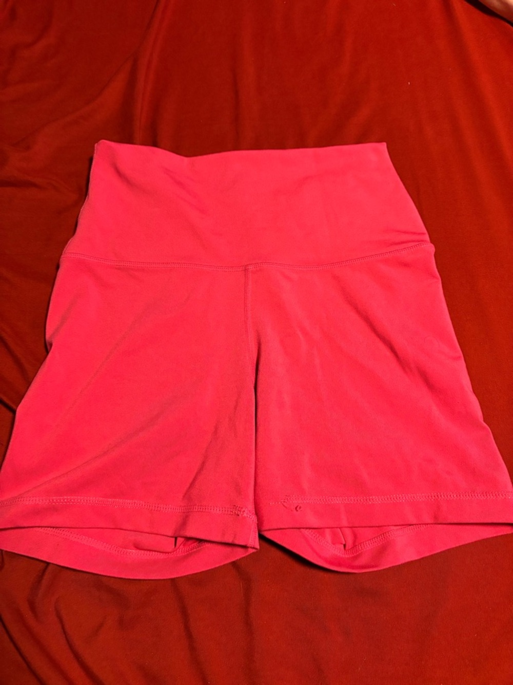 Yogalicious Hot Pink High-Waist Active Shorts